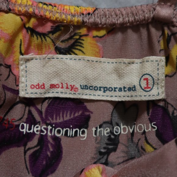 ODD MOLLY Silk Floral Lace Trim Tank Top - Picture 5 of 10